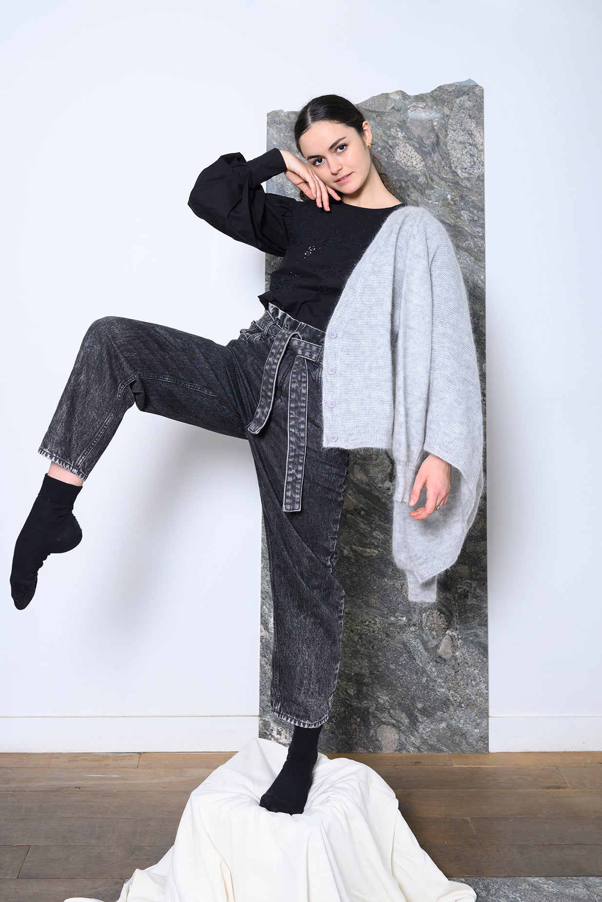 GILET_SOPHIE_GRIS CLAIR